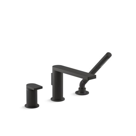 KOHLER Composed Single-Handle Deck-Mount Bath Faucet With Handshower 73078-4-BL